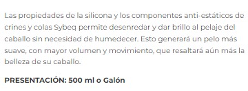 DESENREDANTE CRINES Y COLAS SYBEQ
