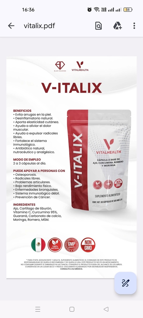 V-italix 500 mg