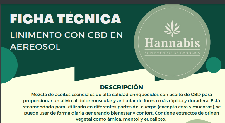 Knnabis Linimento con CBD Fco x 180 ml