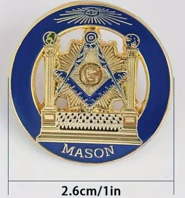 Broche de solapa , material de aleación de zinc, regalo ideal recuerdo para masones