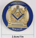 Broche de solapa , material de aleación de zinc, regalo ideal recuerdo para masones