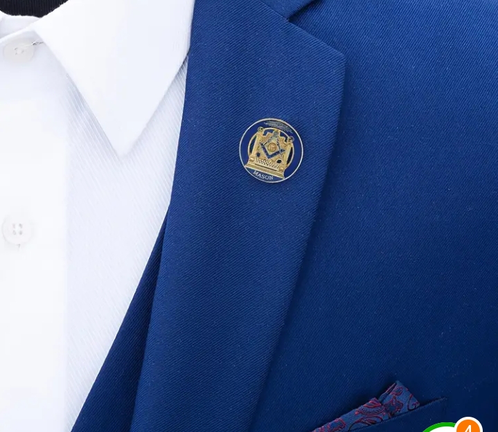 Broche de solapa , material de aleación de zinc, regalo ideal recuerdo para masones