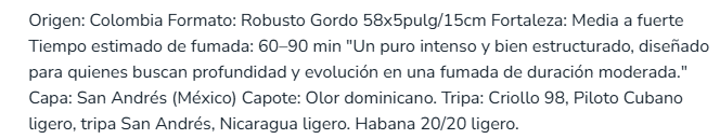 Amaranta Animus Robusto Gordo