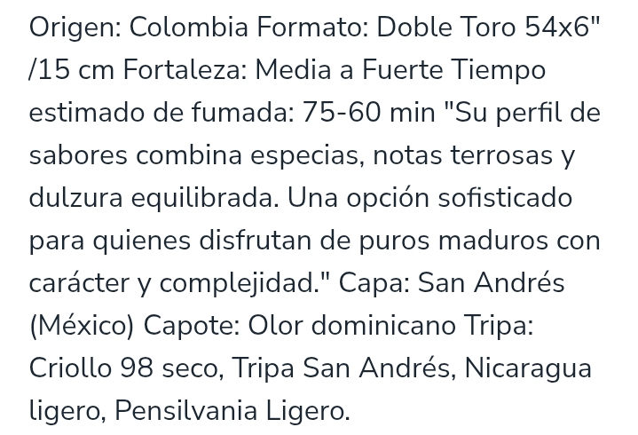 Amaranta Animus Robusto Gordo