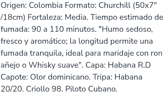 Amaranta Animus Robusto Gordo