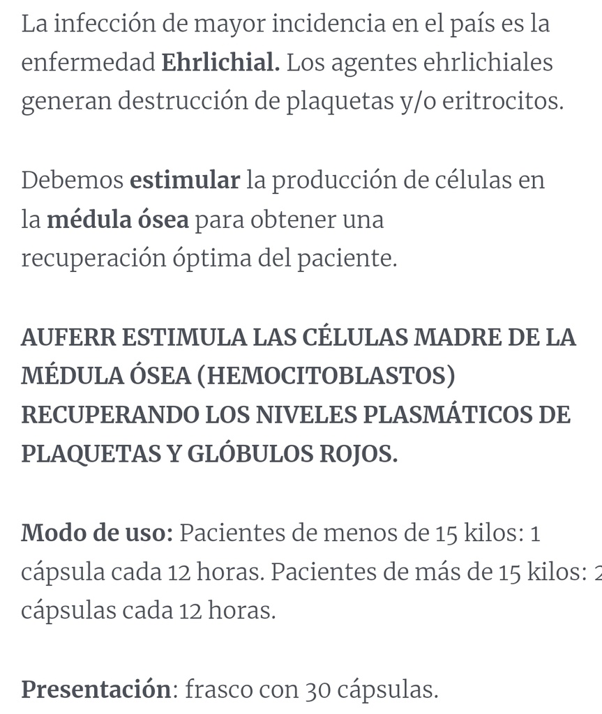 Auferr-Les Perros x 30 cápsulas