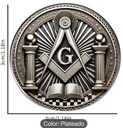 Broche de solapa , material de aleación de zinc, regalo ideal recuerdo para masones