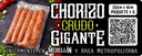 Chorizo crudo gigante 25x4 cms  paquete x 5.....Únicamente para Medellin y área Metropolitana 