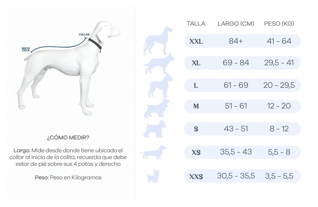 Enterizo Capilli Para Perros Azul eter XS