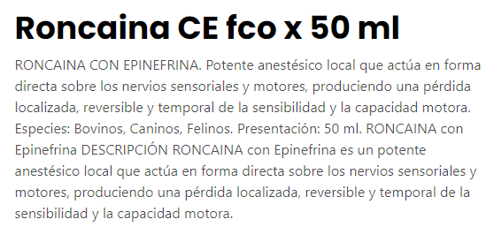 Roncaina CE fco x 50 ml