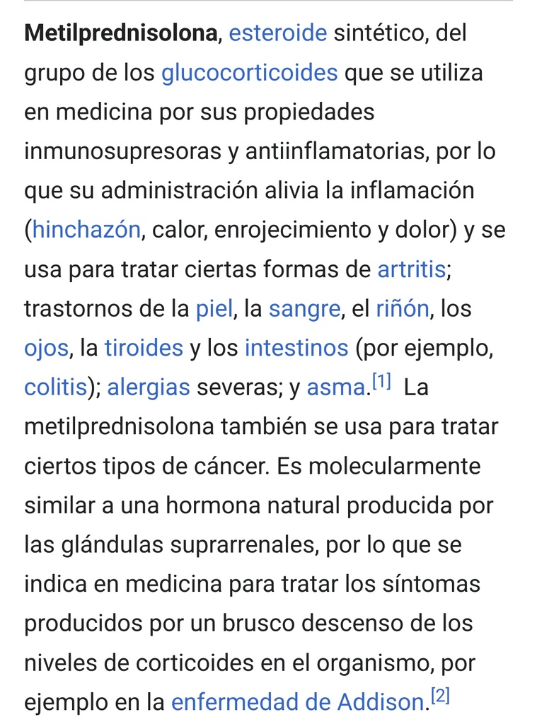 METILPREDNISOLONA SUCCIONATO 500MG/8ML caja x 10 ampollas 