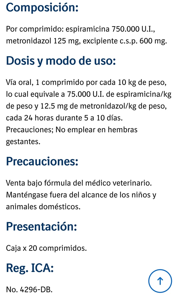 Stomorgyl 10 mg caja x 20 tabletas