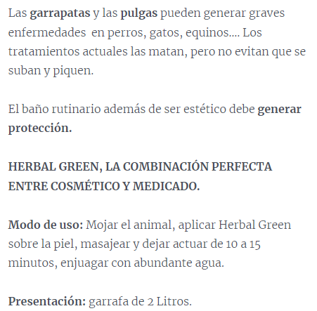 Shampoo Herbal Green 2 Litros