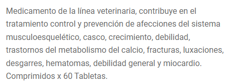Ostymus-v Lha comprimidos x 60 tabletas