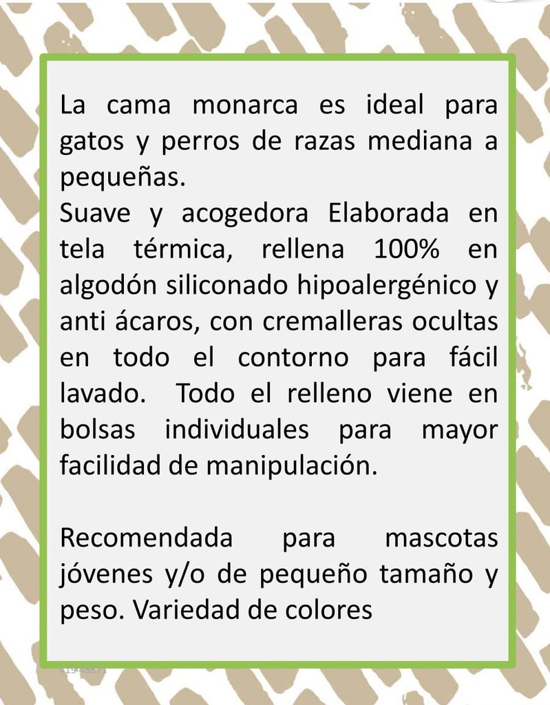 Cama Monarca Talla S