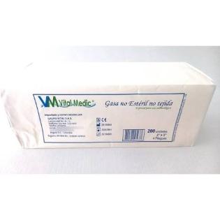 Gasa Tejida No Esteril 10x10x8 cm 8 pli pqte x 200