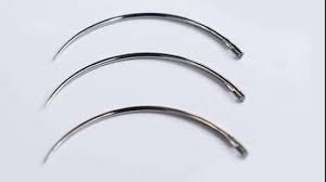 Aguja Sutura Curva Grande # 4