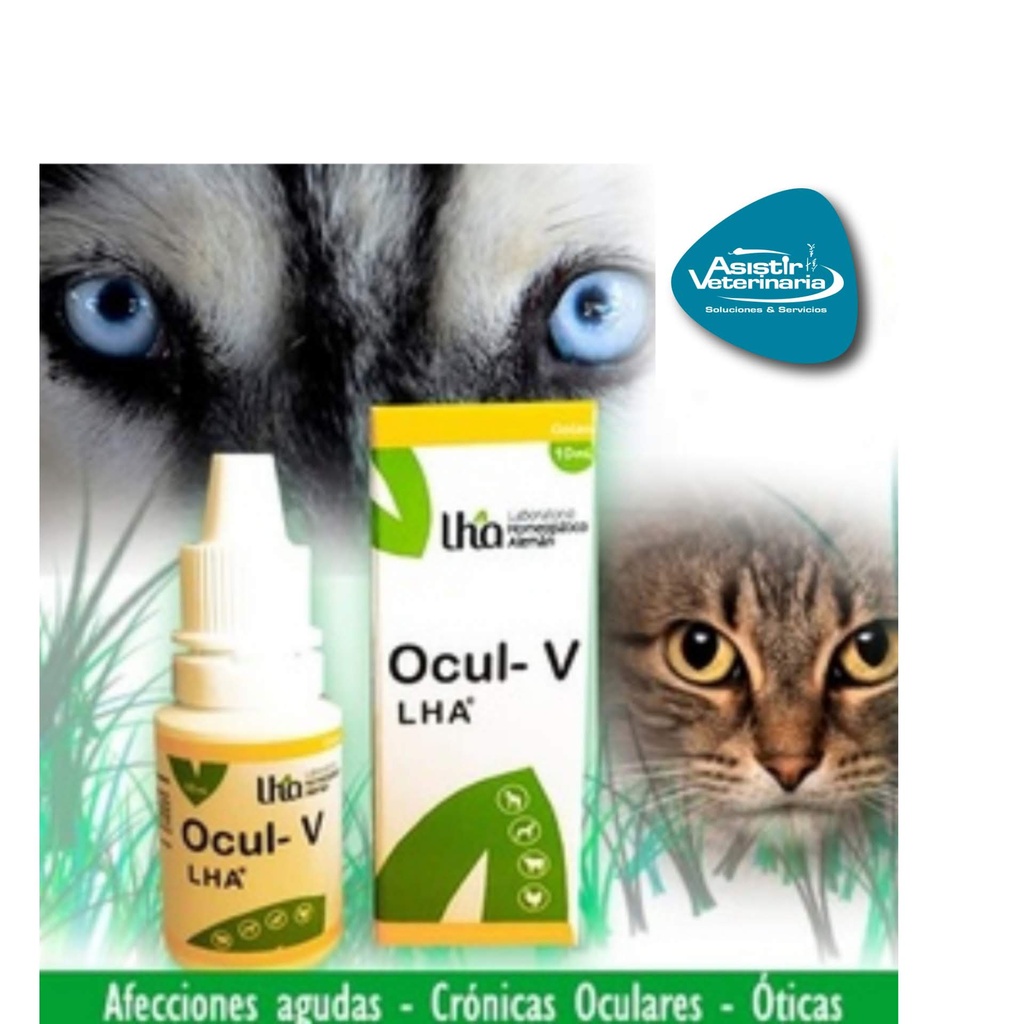 Ocul-v Lha  solucion otico-oftalmológica fco gotero x 10 ml