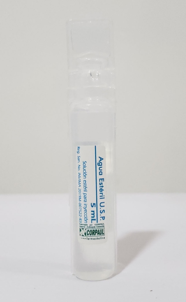 Agua Destilada ampolla 5 ml
