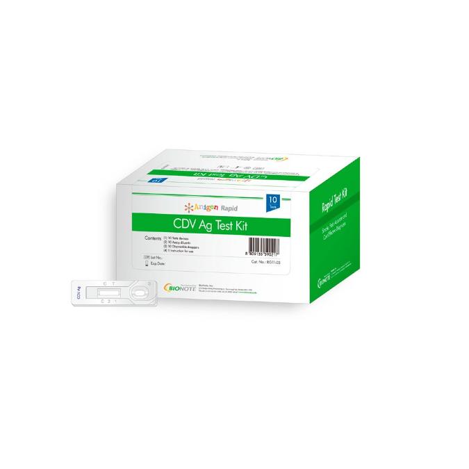 Prueba Rápid del Antígeno del Virus del Distemper canino CDV Ag  (test moquillo canino)