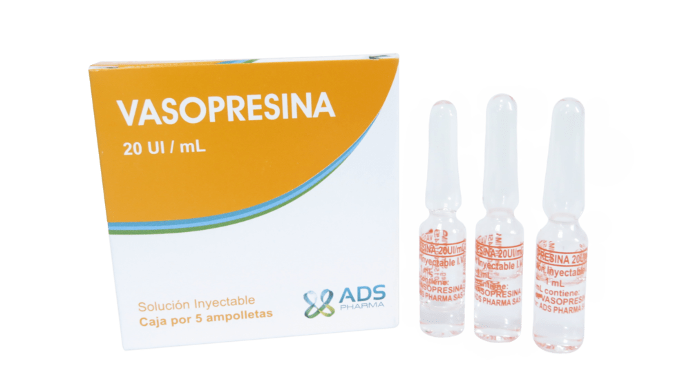 Vasopresina USP 20 UI amp/ml caja x 5 amp