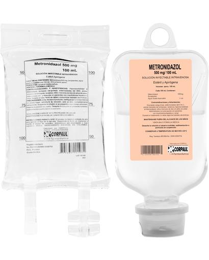 Metronidazol 500 mg/100ml sol iny