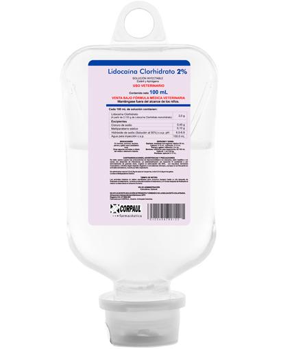 Lidocaina 2 % ampolla 100 ml