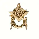 Pin de Solapa Masónico Antigüo