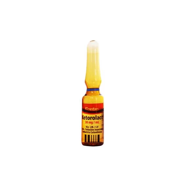 Ketorolaco 30 mg/ 1 ml ampolla x 50