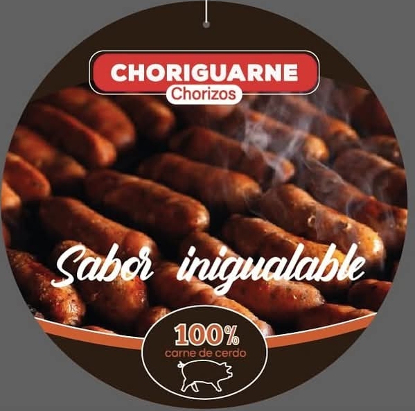 Chorizo crudo gigante 25x4 cms Choriguarne paquete x 5.....Únicamente para Medellin y área Metropolitana 