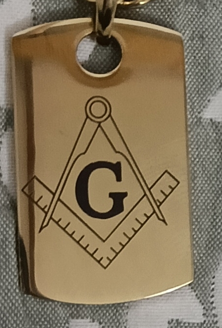 Dije Masonico Oro Laminado 18k