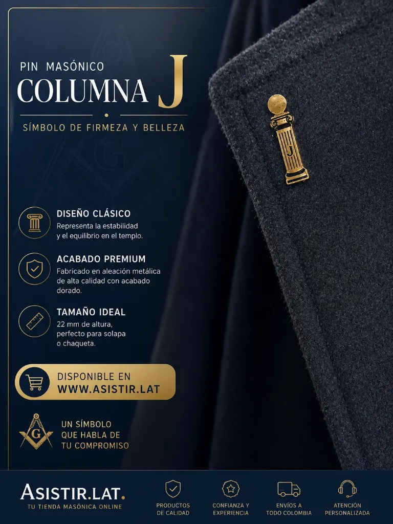 Pin Masonico Columna J