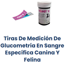 Tiras De Medición De Glucometría En Sangre Específica Canina Y Felina x 50 tiras