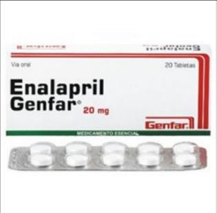 Enalapril Maleato 20 mg Tab caja x 750