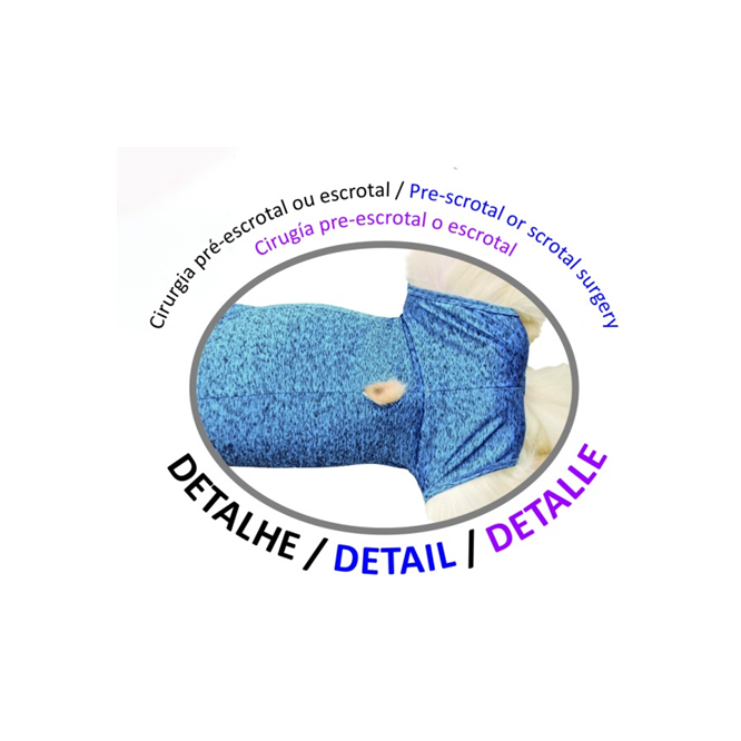 Ropa Protectora Castración Macho DUO DRY - AZUL | 10
