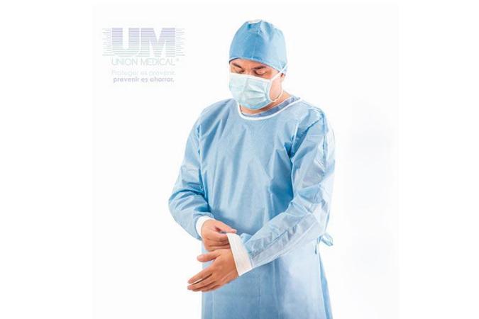 Bata Cirujano  Larga Estéril (2 toallas +1 indica oco+ envolvedera)