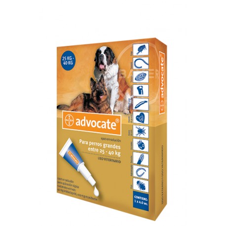 Advocate Perros x 4 ml 25-40 kg