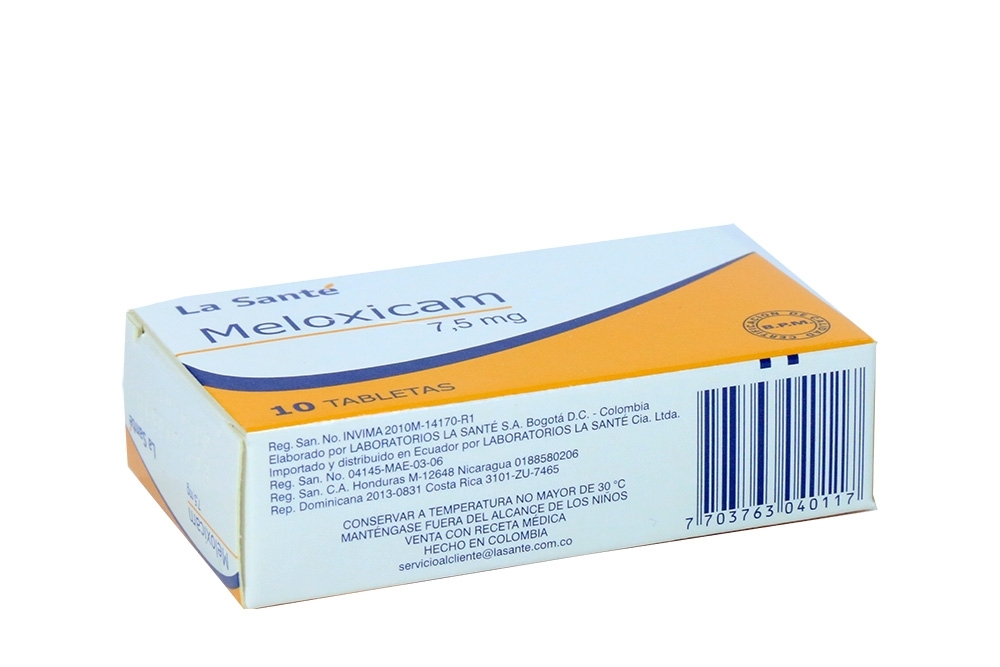 Meloxicam 7.5 mg tab caja x 10