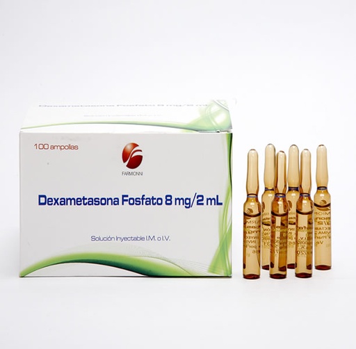 Dexametasona 8mg/2ml amp Caja x 100 ampollas