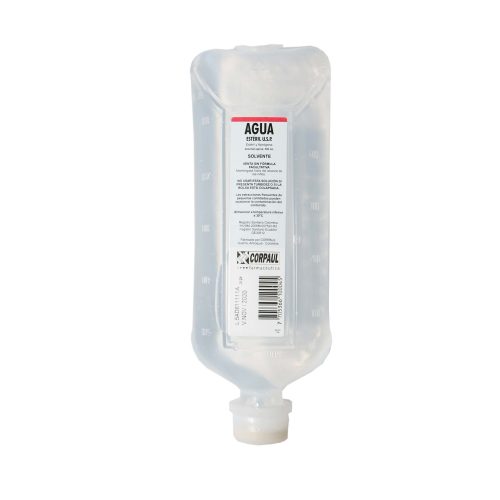 Agua Destilada Bolsa x 500 ml