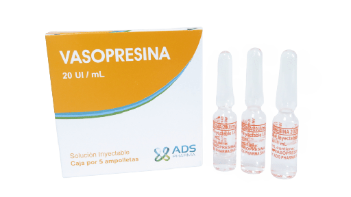 Vasopresina USP 20 UI amp/ml caja x 5 amp