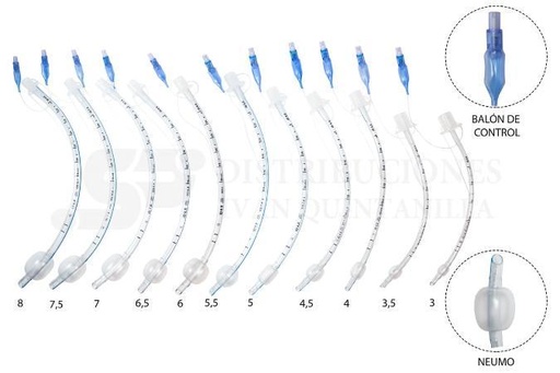 Tubo Endotraqueal 6,5" con balón