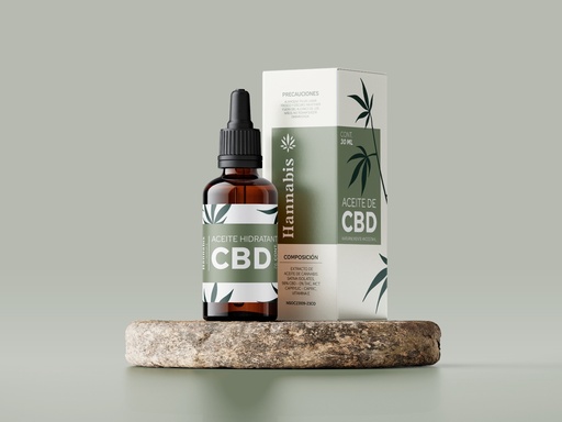Hannabis Suplemento de Cannabis CBD OIL frasco gotero 25 ml