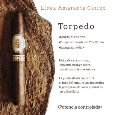 AMARANTA CARIBE TORPEDO (CAPA HABANA)	6 X 52 RING