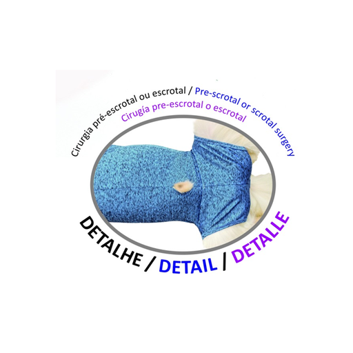 Ropa Protectora Castración Macho DUO DRY - AZUL | 10